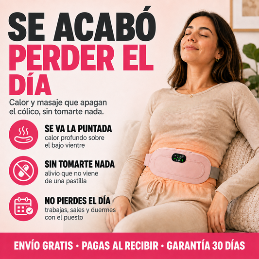 Se acabó perder el día: calor y masaje que apagan el cólico sin pastillas