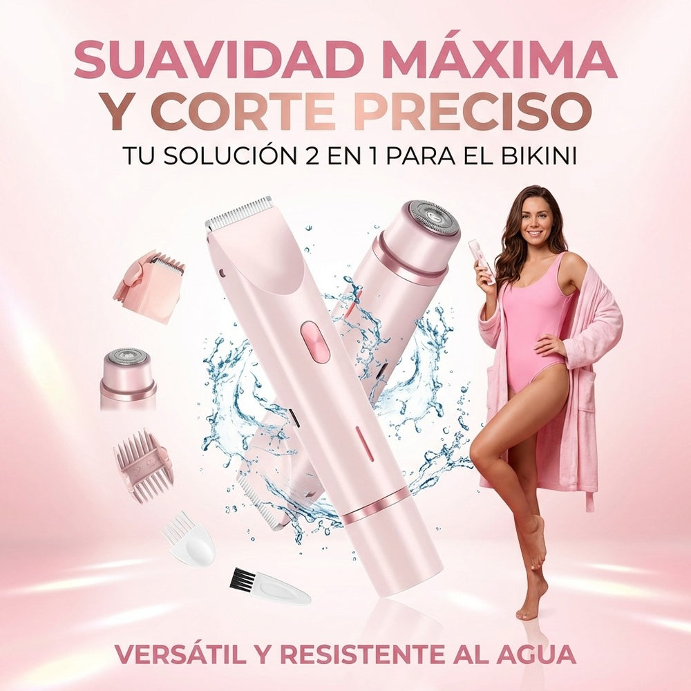 Depiladora Eléctrica Sin Dolor 2 en 1 + Envío Gratis