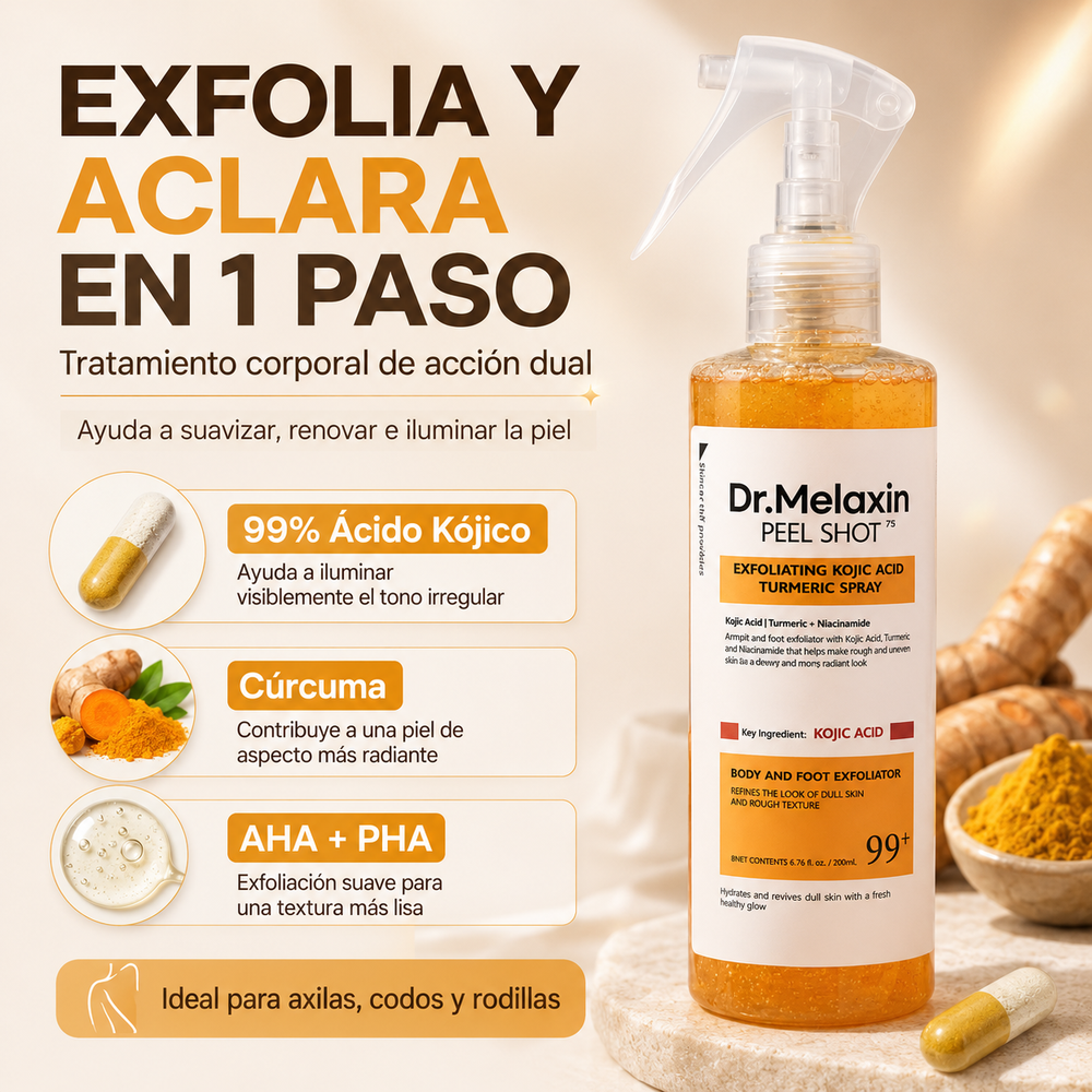 Spray Exfoliante Piel Pareja Sin Manchas + Envío Gratis