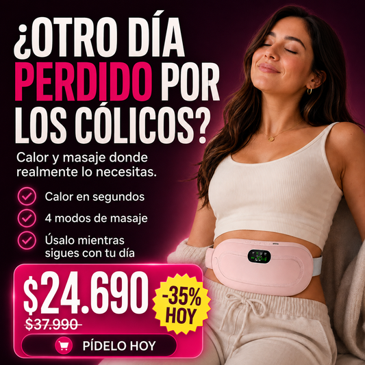 Cinturón Térmico Menstrual — Alivia tus Cólicos sin Pastillas + Envío Gratis