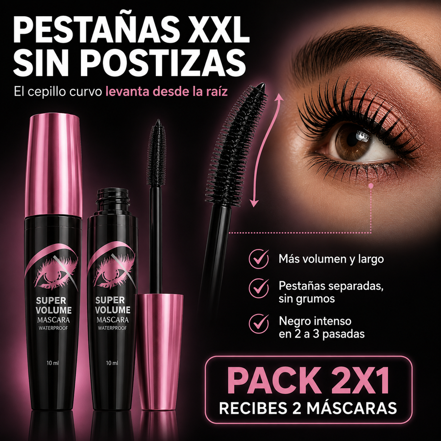 Máscara de Pestañas Efecto Postizas · Vienen 2 + Envío Gratis