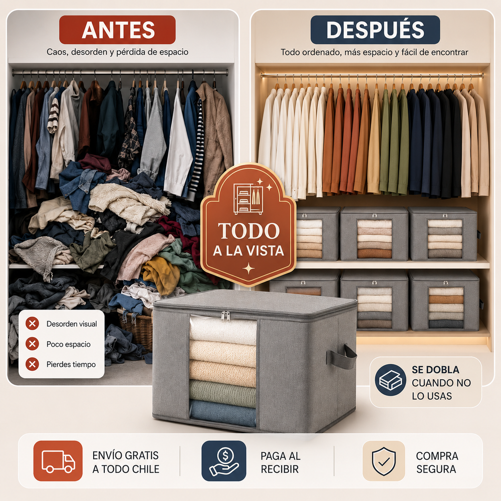 Organizador Plegable Ahorra Espacio + Envío Gratis