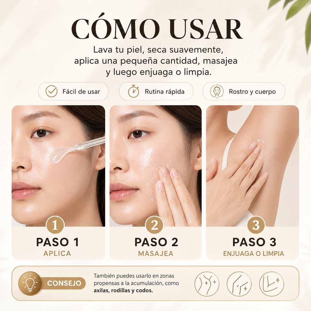 Spray Exfoliante Piel Pareja Sin Manchas + Envío Gratis