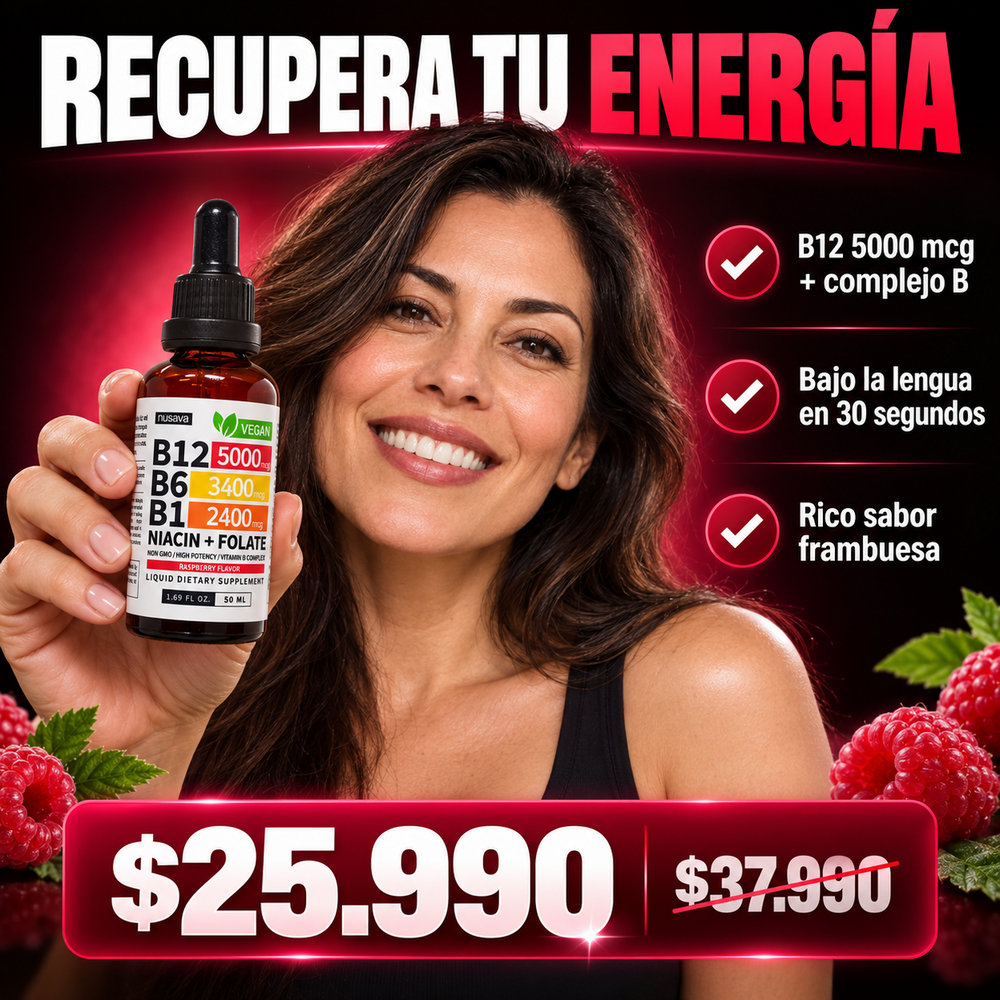 Vitamina B12 en Gotas para Recuperar tu Energía + Envío Gratis