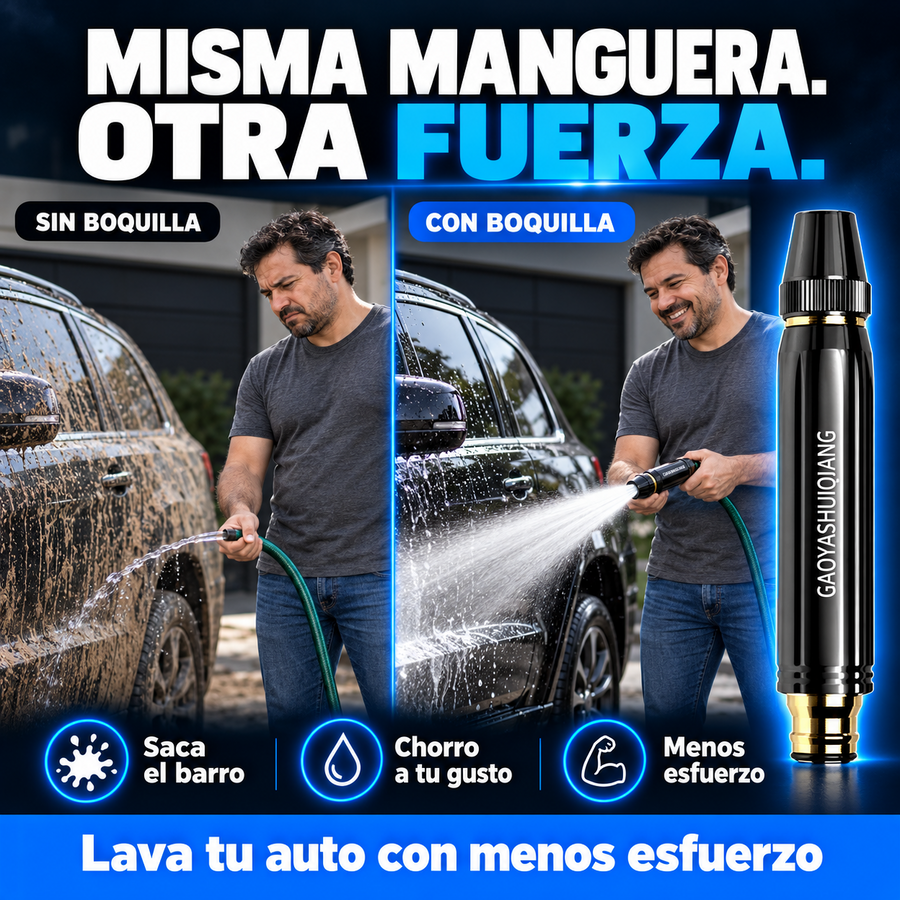 Boquilla Alta Presión: Lava Tu Auto Sin Esfuerzo + Envío Gratis — comparación