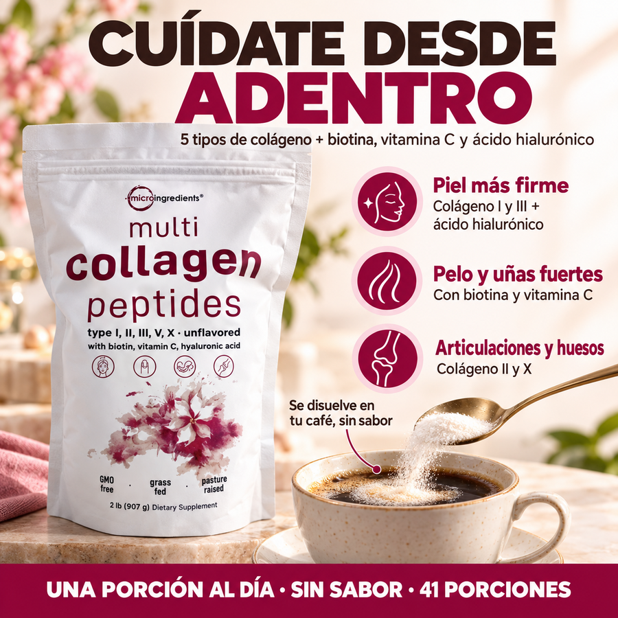 Colágeno Hidrolizado para Piel, Pelo y Articulaciones + Envío Gratis