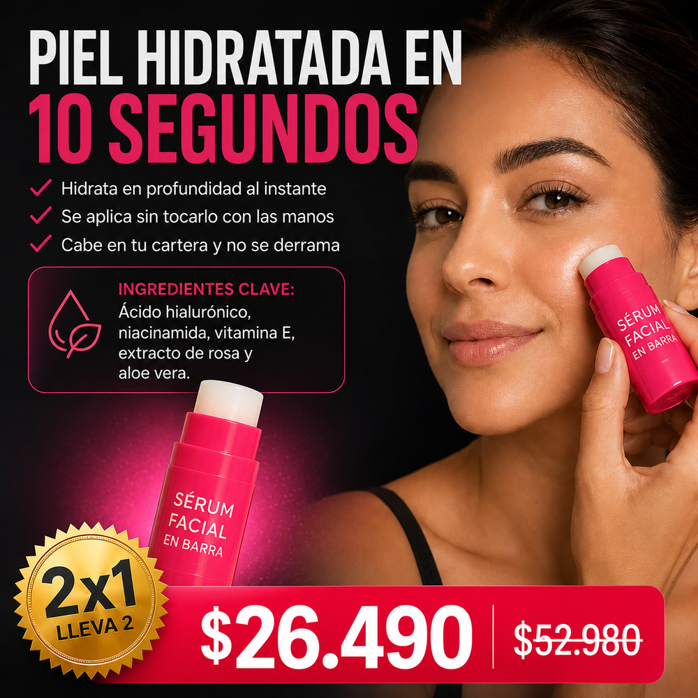 Sérum Facial en Barra · Hidratación al Instante + Envío Gratis
