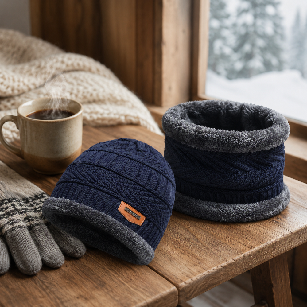 Gorro Térmico con Bufanda de Polar + Envío Gratis