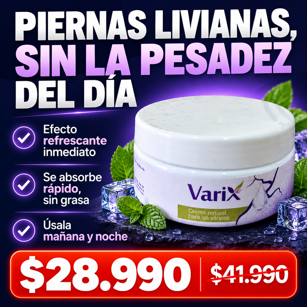 Crema que Elimina las Varices y Alivia tus Piernas + Envío Gratis