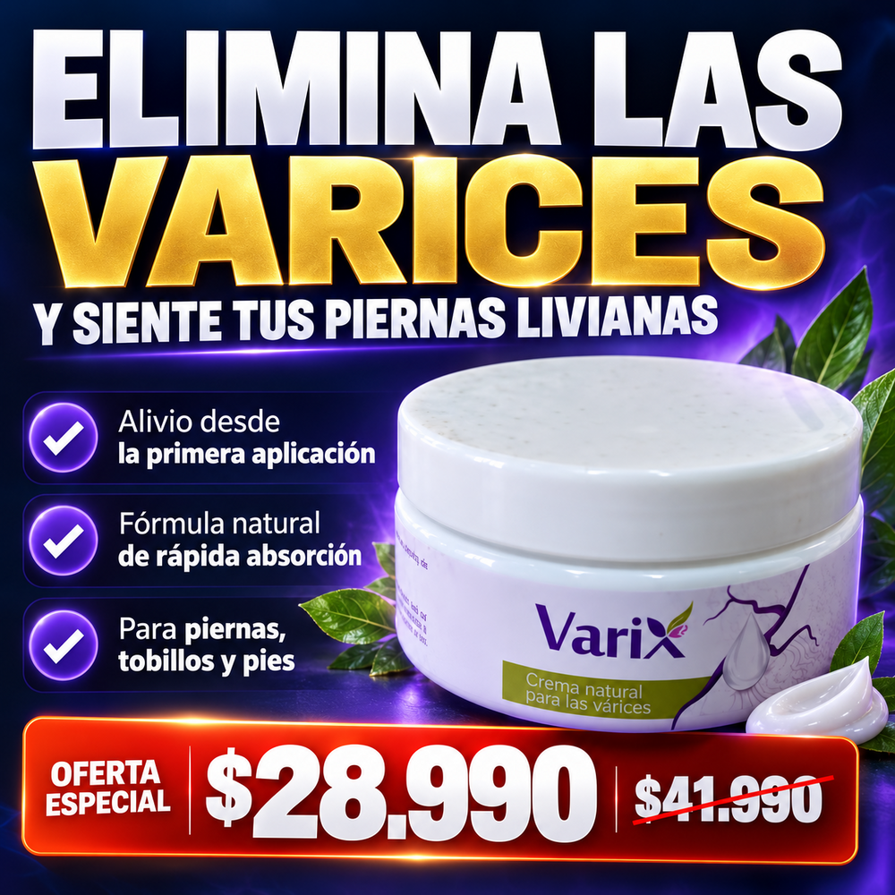 Crema que Elimina las Varices y Alivia tus Piernas + Envío Gratis