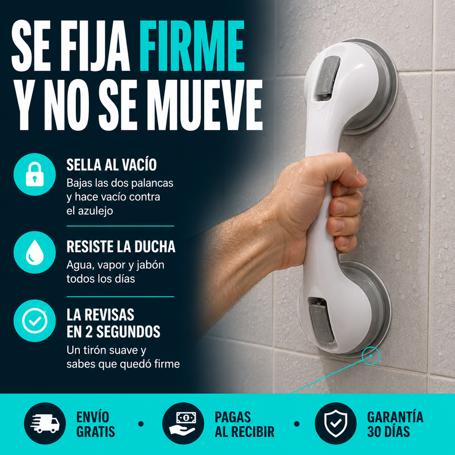 Manilla de Seguridad con Ventosas para Ducha + Envío Gratis