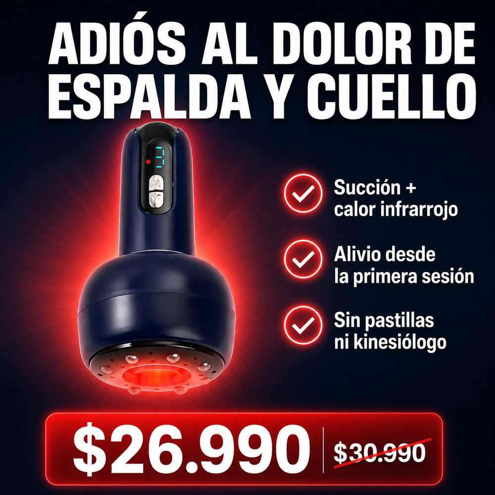Masajeador Succionador con Calor Infrarrojo Anti Dolor + Envío Gratis