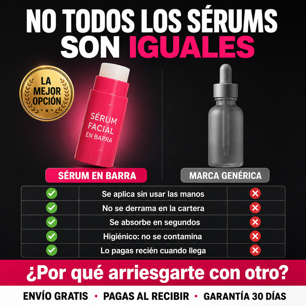 Sérum Facial en Barra · Hidratación al Instante + Envío Gratis